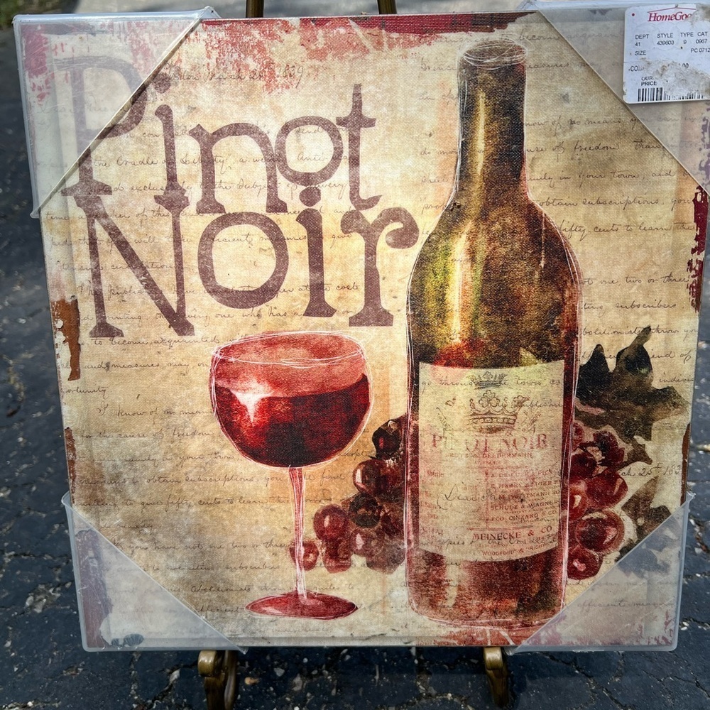 Pinot Noir Wine Art Canvas